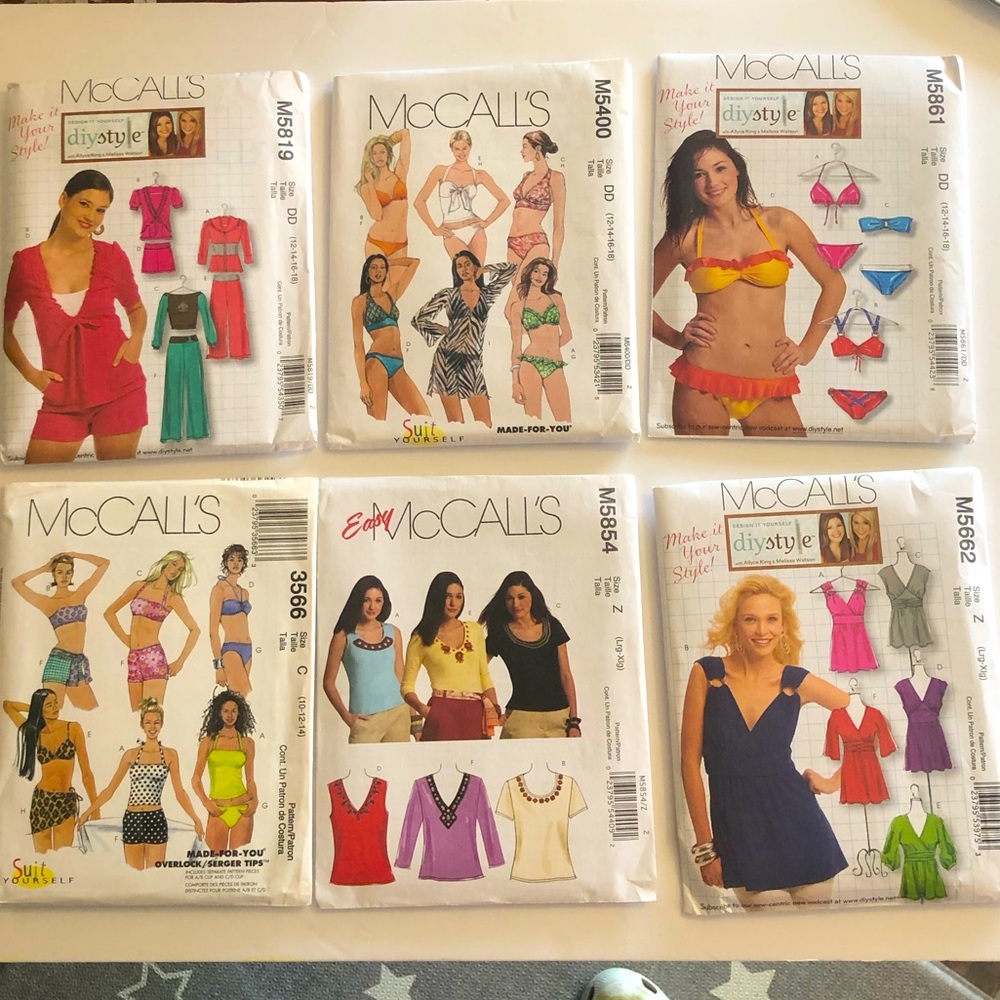 McCall’s Sewing Patterns New Uncut